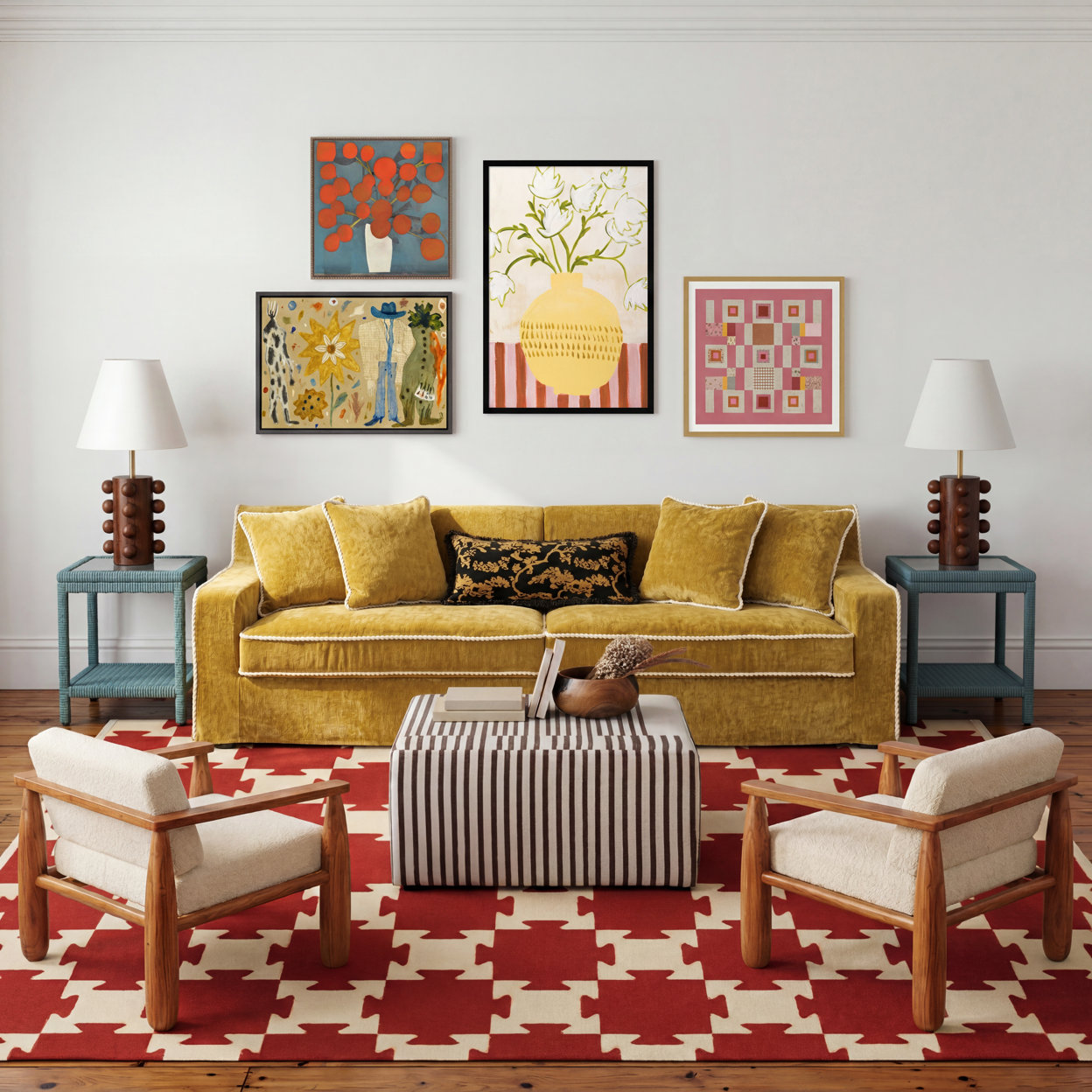 Yellow couch